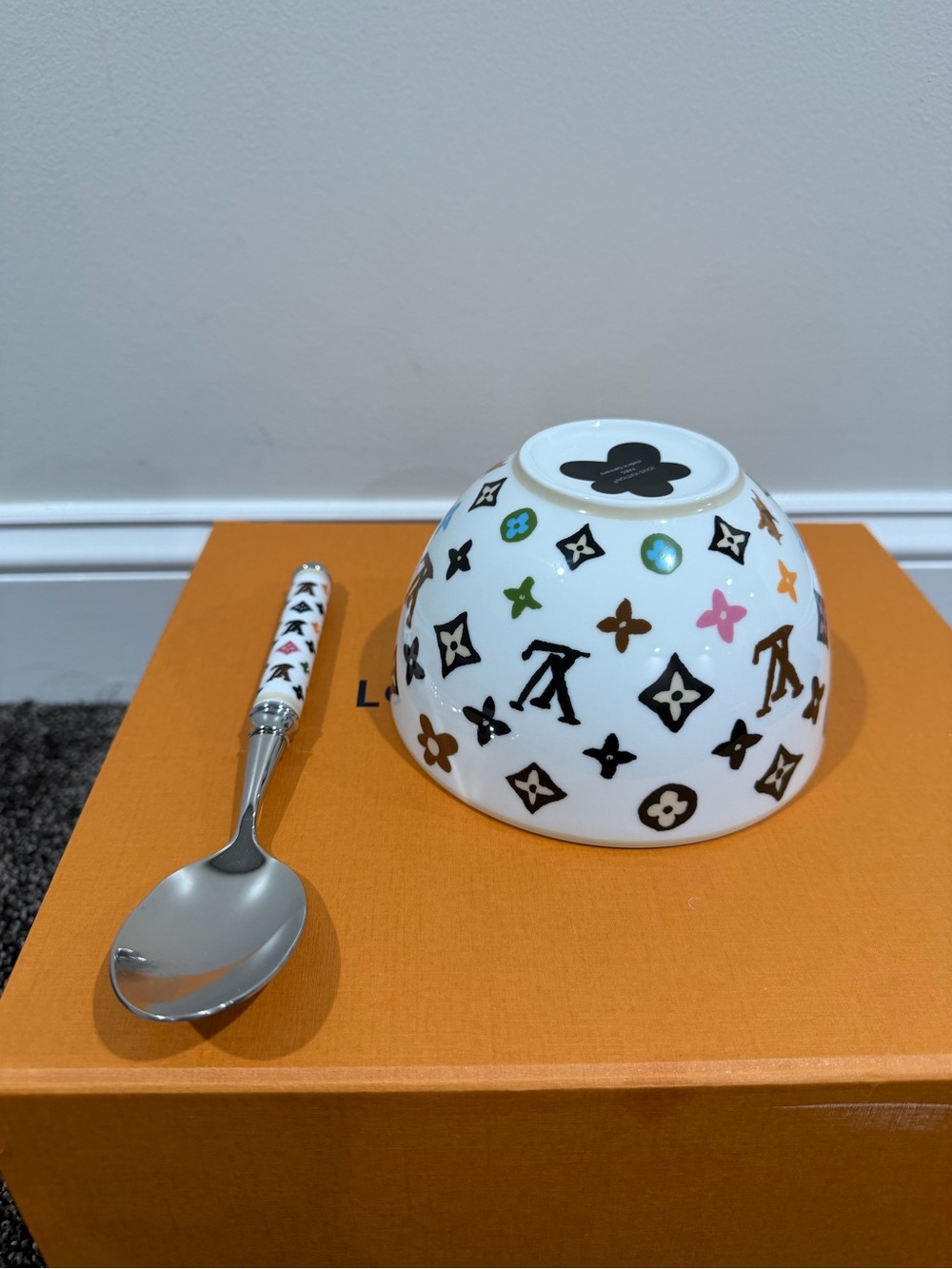 Louis Vuitton x Tyler the Creator Monogram Cereal Bowl & Spoon